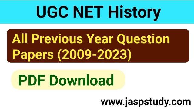 UGC NET History Previous year question papers