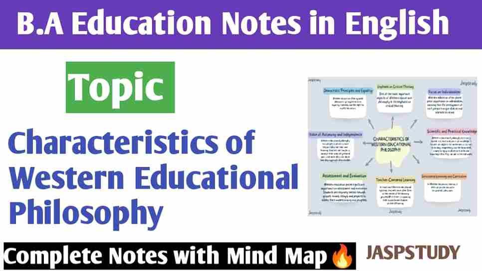 Characteristics of Western Educational Philosophy