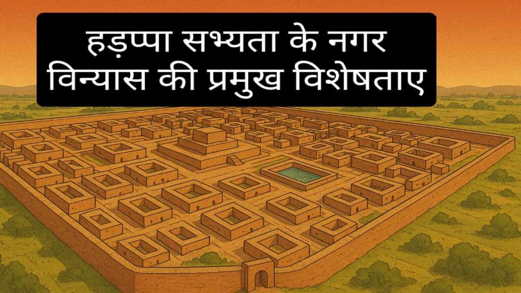 हड़प्पा सभ्यता के नगर विन्यास की प्रमुख विशेषताएँ (Main Features of Town Planning of the Harappan Civilization)